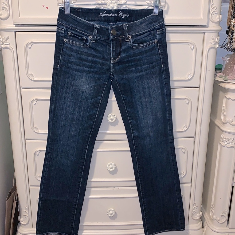 AEO Straight, Stretch Jeans Sz 00 Short